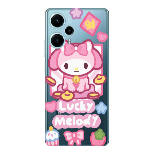 Xiaomi Poco F5 Lucky Melody Transparent Silicone TPU Θήκη