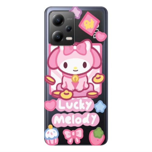 Xiaomi Poco X5 Lucky Melody Transparent Silicone TPU Θήκη
