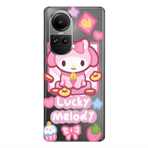 Oppo Reno10 5G Lucky Melody Transparent Silicone TPU Θήκη