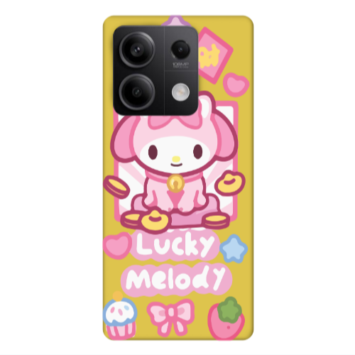 Xiaomi Redmi Note 13 5G Lucky Melody Yellow Colored Silicone TPU Θήκη