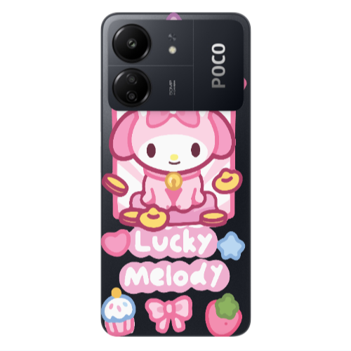 Xiaomi Poco C65 Lucky Melody Transparent Silicone TPU Θήκη