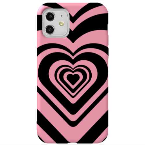 Apple iPhone 11  Hypnosis Pink Colored Silicone TPU Θήκη