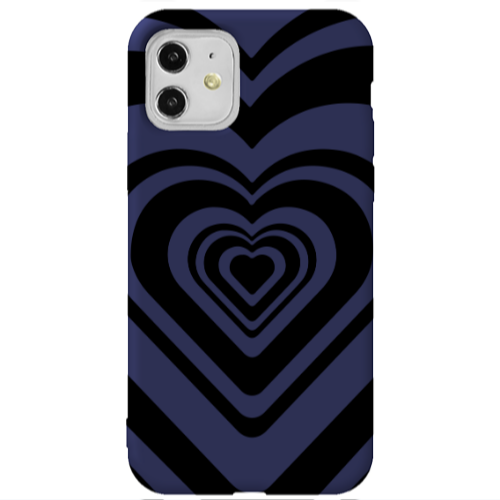 Apple iPhone 11  Hypnosis Dark blue Colored Silicone TPU Θήκη