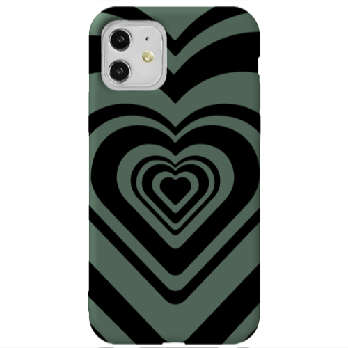 Apple iPhone 11  Hypnosis Dark Green Colored Silicone TPU Θήκη