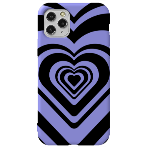 Apple iPhone 11 Pro Hypnosis Purple Colored Silicone TPU Θήκη