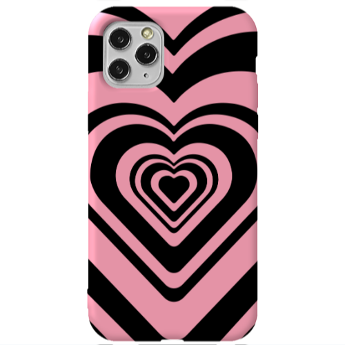 Apple iPhone 11 Pro Hypnosis Pink Colored Silicone TPU Θήκη
