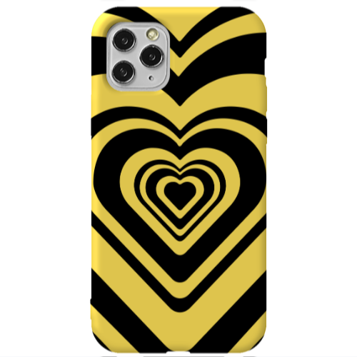 Apple iPhone 11 Pro Hypnosis Yellow Colored Silicone TPU Θήκη