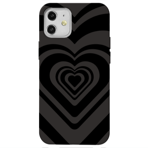 Apple iPhone 12 Hypnosis Black Colored Silicone TPU Θήκη