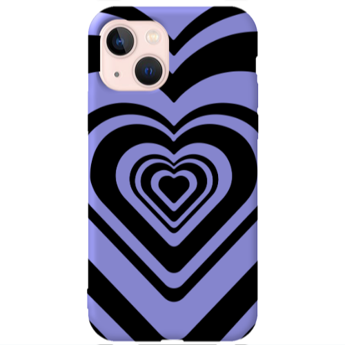 Apple iPhone 13 Hypnosis Purple Colored Silicone TPU Θήκη