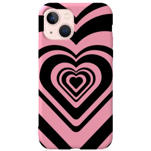 Apple iPhone 13 Hypnosis Pink Colored Silicone TPU Θήκη