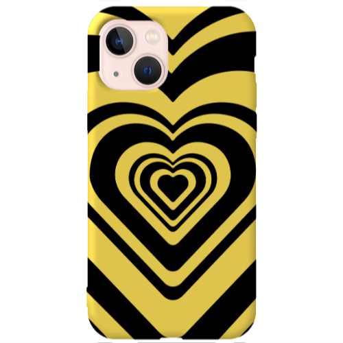 Apple iPhone 13 Hypnosis Yellow Colored Silicone TPU Θήκη