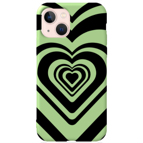 Apple iPhone 13 Hypnosis Light Green Colored Silicone TPU Θήκη