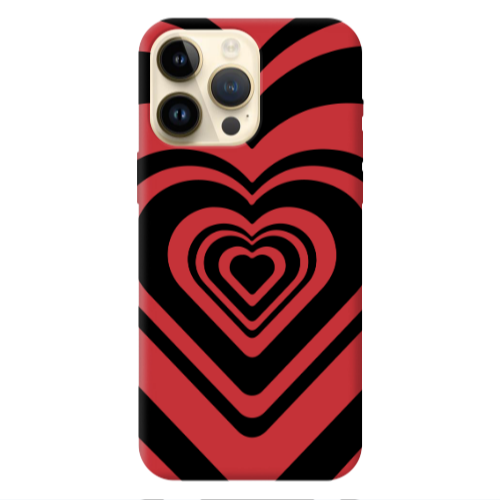 Apple iPhone 13 Pro Max Hypnosis Red Colored Silicone TPU Θήκη