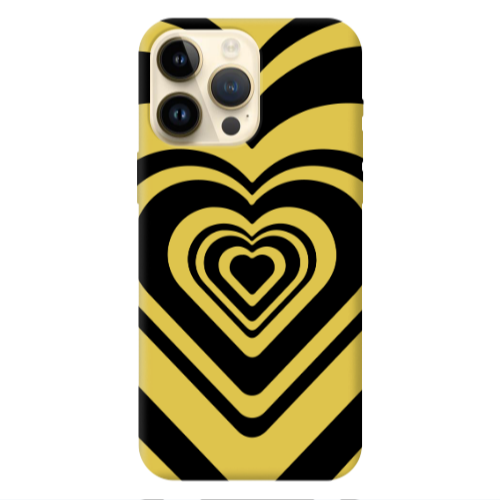 Apple iPhone 13 Pro Max Hypnosis Yellow Colored Silicone TPU Θήκη
