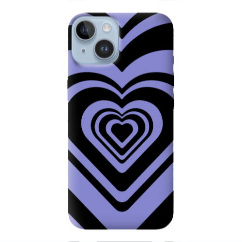 Apple iPhone 14  Hypnosis Purple Colored Silicone TPU Θήκη