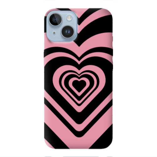 Apple iPhone 14  Hypnosis Pink Colored Silicone TPU Θήκη