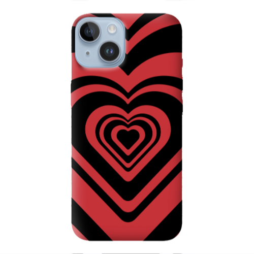 Apple iPhone 14 Plus Hypnosis Red Colored Silicone TPU Θήκη