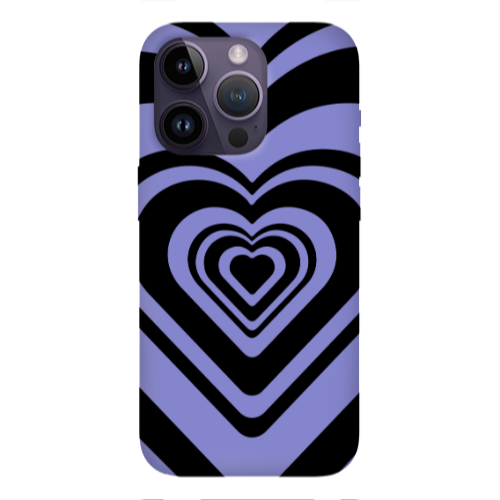 Apple iPhone 14 Pro  Hypnosis Purple Colored Silicone TPU Θήκη