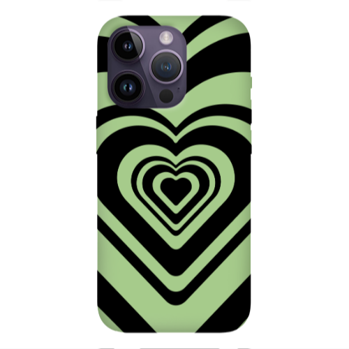 Apple iPhone 14 Pro Max Hypnosis Light Green Colored Silicone TPU Θήκη