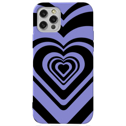 Apple iPhone 13 Pro Hypnosis Purple Colored Silicone TPU Θήκη