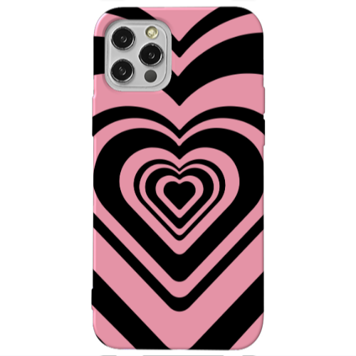 Apple iPhone 13 Pro Hypnosis Pink Colored Silicone TPU Θήκη