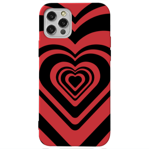 Apple iPhone 13 Pro Hypnosis Red Colored Silicone TPU Θήκη