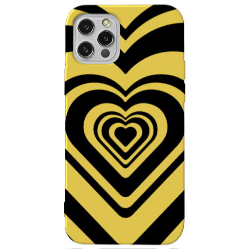 Apple iPhone 13 Pro Hypnosis Yellow Colored Silicone TPU Θήκη