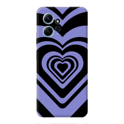 Xiaomi Redmi Note 12 4G Hypnosis Purple Colored Silicone TPU Θήκη