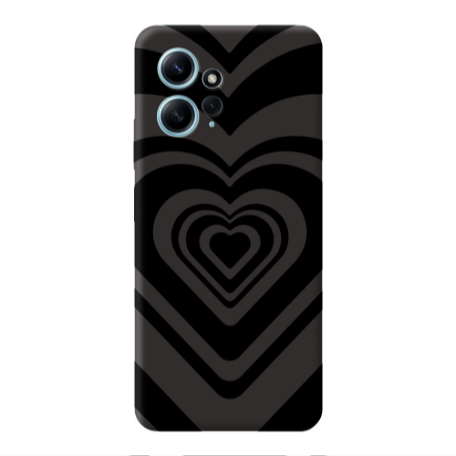 Xiaomi Redmi Note 12 4G Hypnosis Black Colored Silicone TPU Θήκη
