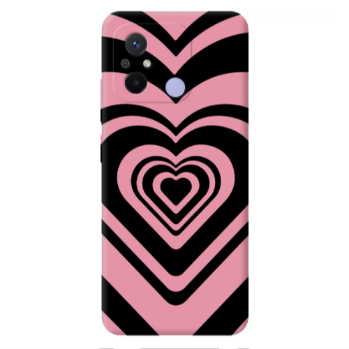 Xiaomi Redmi 12C Hypnosis Pink Colored Silicone TPU Θήκη