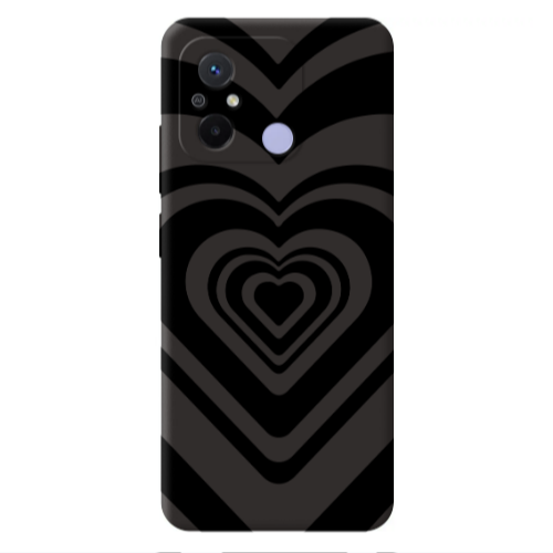 Xiaomi Redmi 12C Hypnosis Black Colored Silicone TPU Θήκη