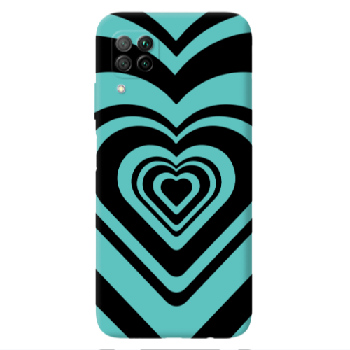 Huawei P40 Lite Hypnosis Turquoise Colored Silicone TPU Θήκη