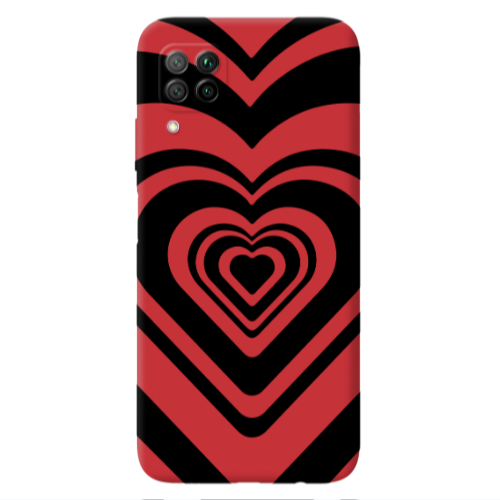 Huawei P40 Lite Hypnosis Red Colored Silicone TPU Θήκη