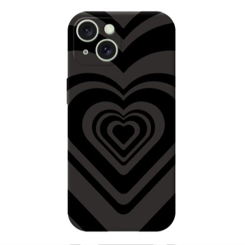 Apple iPhone 15 Hypnosis Black Colored Silicone TPU Θήκη
