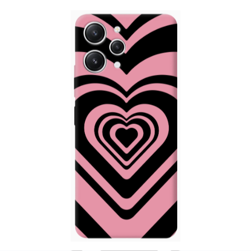 Xiaomi Redmi 12 Hypnosis Pink Colored Silicone TPU Θήκη