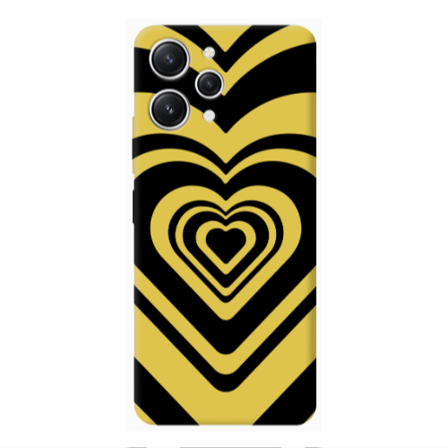 Xiaomi Redmi 12 Hypnosis Yellow Colored Silicone TPU Θήκη