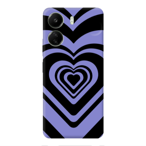 Xiaomi Redmi 13C Hypnosis Purple Colored Silicone TPU Θήκη