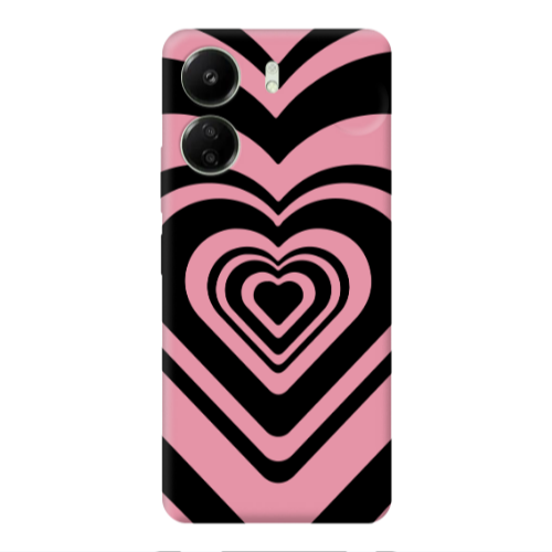 Xiaomi Redmi 13C Hypnosis Pink Colored Silicone TPU Θήκη