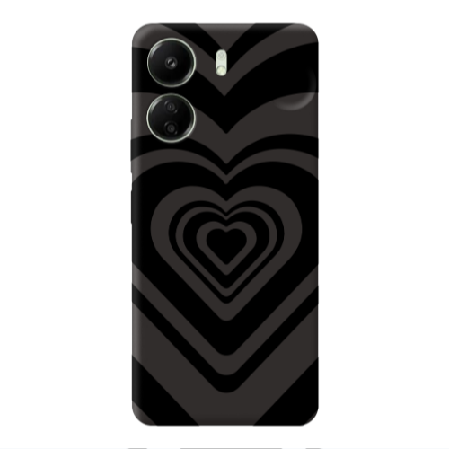 Xiaomi Redmi 13C Hypnosis Black Colored Silicone TPU Θήκη