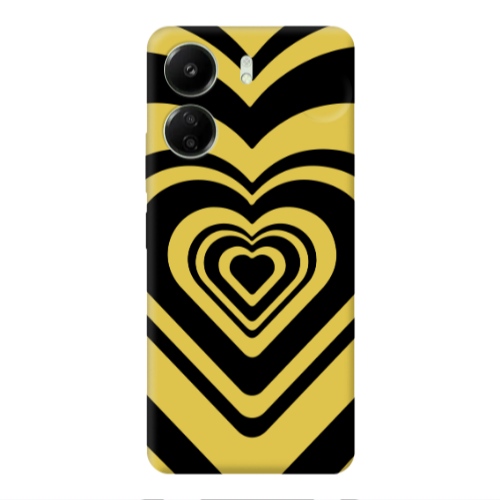 Xiaomi Redmi 13C Hypnosis Yellow Colored Silicone TPU Θήκη