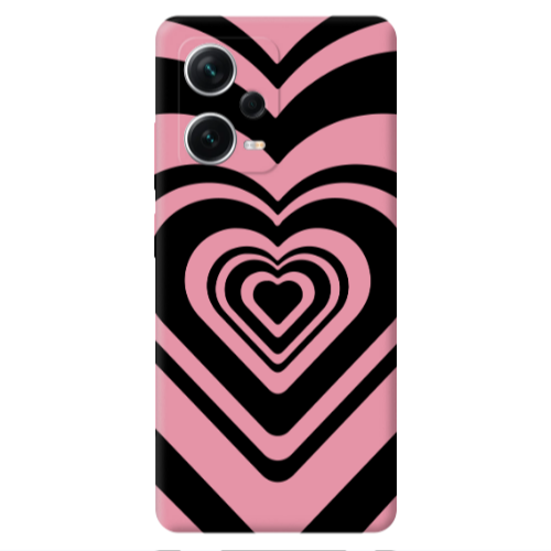 Xiaomi Poco X5 Hypnosis Pink Colored Silicone TPU Θήκη