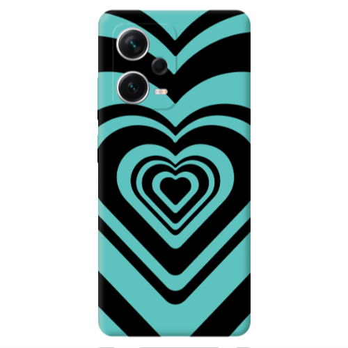 Xiaomi Poco X5 Hypnosis Turquoise Colored Silicone TPU Θήκη