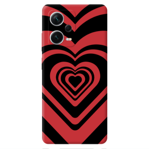 Xiaomi Poco X5 Hypnosis Red Colored Silicone TPU Θήκη