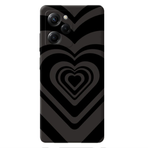 Xiaomi Poco X5 Pro Hypnosis Black Colored Silicone TPU Θήκη