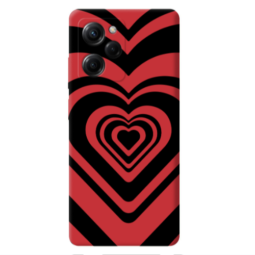 Xiaomi Poco X5 Pro Hypnosis Red Colored Silicone TPU Θήκη