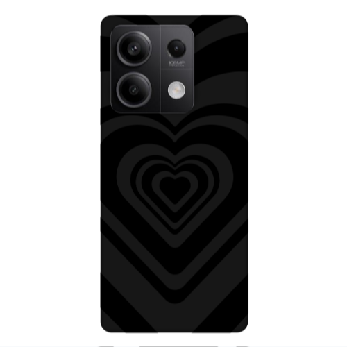 Xiaomi Redmi Note 13 5G Hypnosis Black Colored Silicone TPU Θήκη