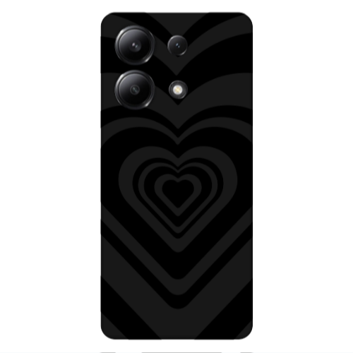 Xiaomi Redmi Note 13 4G Hypnosis Black Colored Silicone TPU Θήκη
