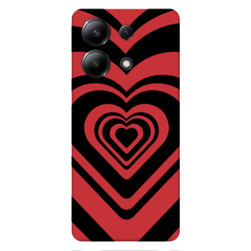 Xiaomi Redmi Note 13 4G Hypnosis Red Colored Silicone TPU Θήκη