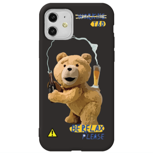 Apple iPhone 11  Be Relax Black Colored Silicone TPU Θήκη