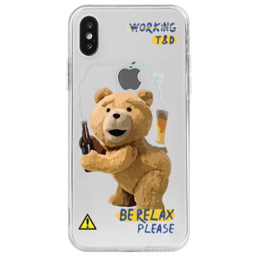 Apple iPhone X Be Relax Transparent Silicone TPU Θήκη